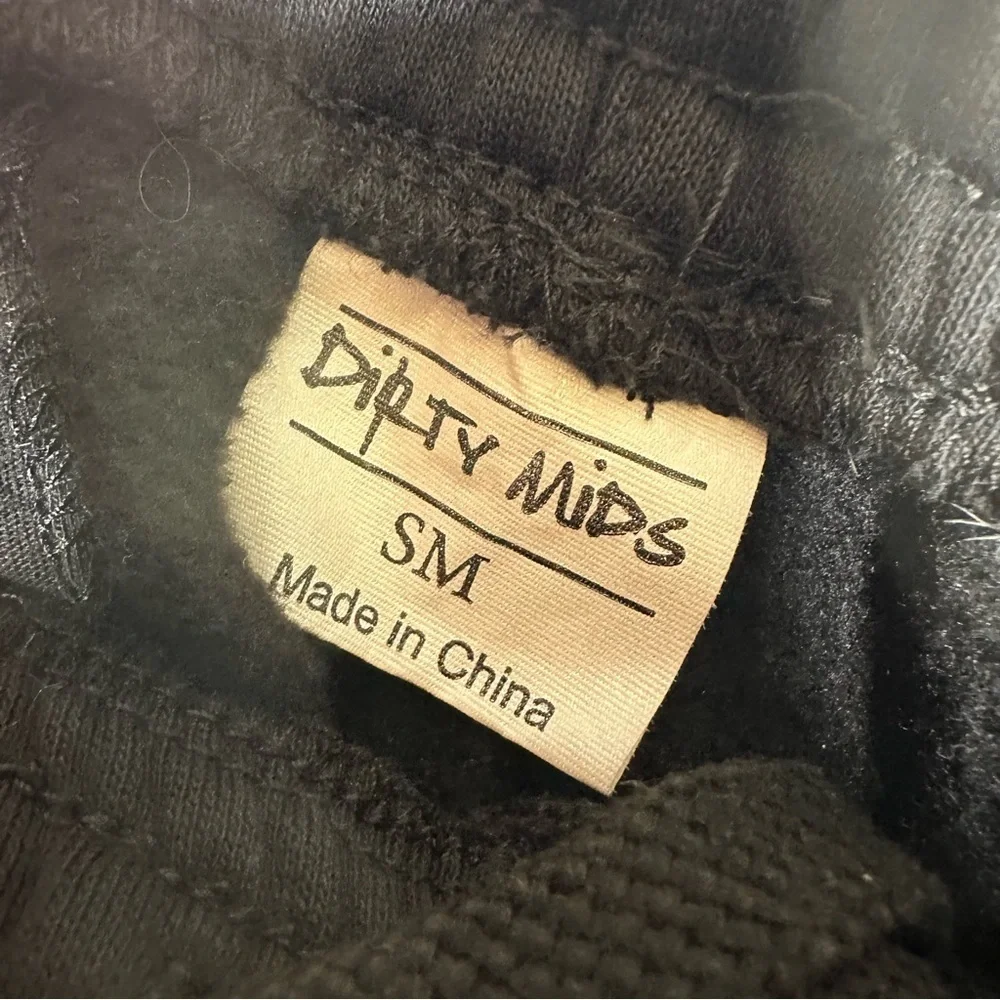 Dirty Mids Black Jax Joggers Size Small